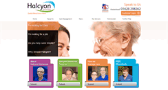 Desktop Screenshot of halcyonhomecare.co.uk